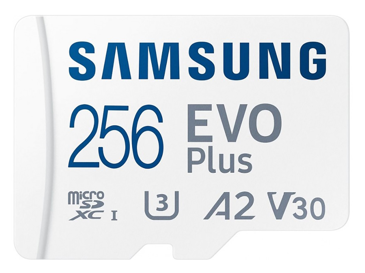 Карта памяти Samsung microSDXC 256GB EVO PLUS microSDXC Class 10 UHS-I, U3 + SD адаптер MB-MC256KA/EU