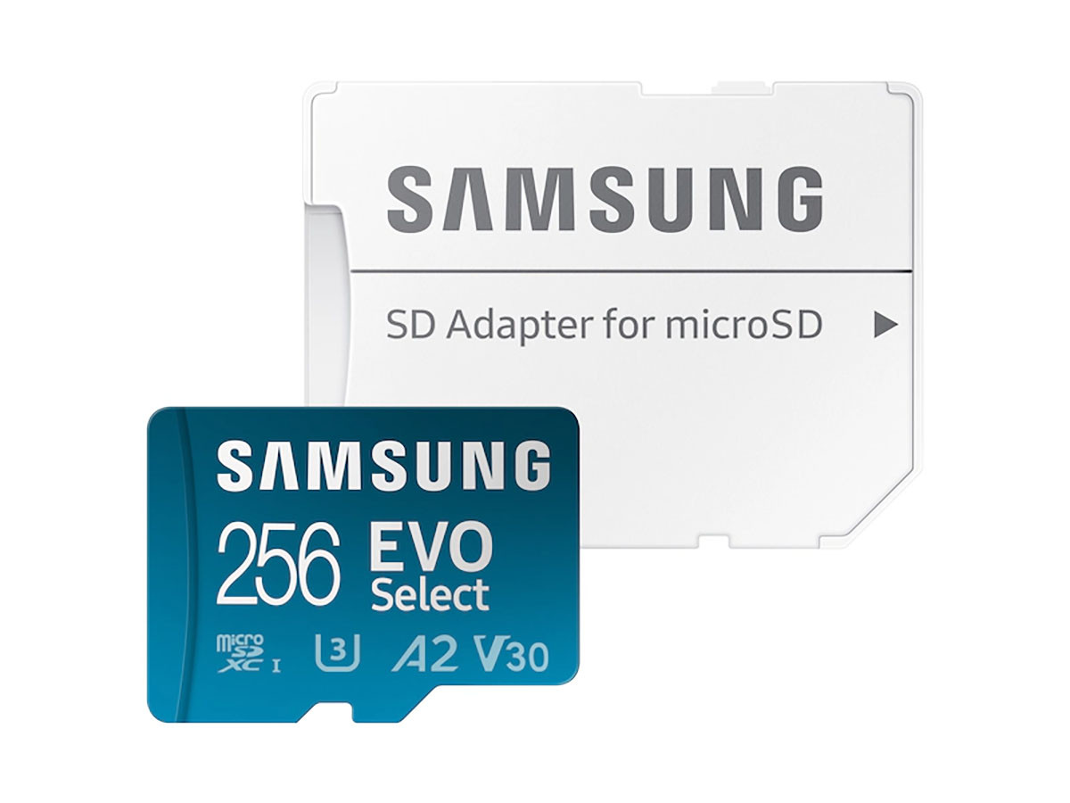 Карта памяти Samsung microSDXC 256GB EVO Select microSDXC Class 10 UHS-I, U3 + SD адаптер MB-ME256KA/AM