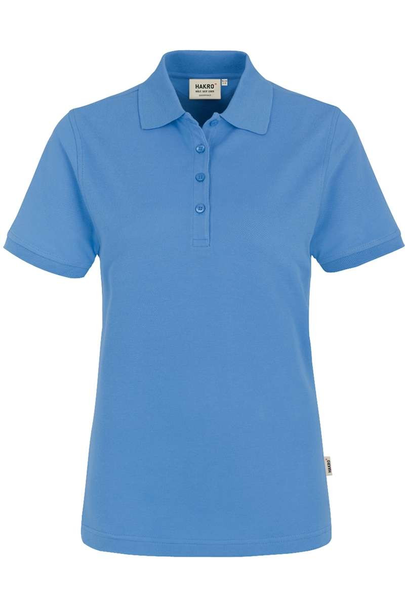 HAKRO 110 Regular Fit Dames Poloshirt malibu blauw, Effen