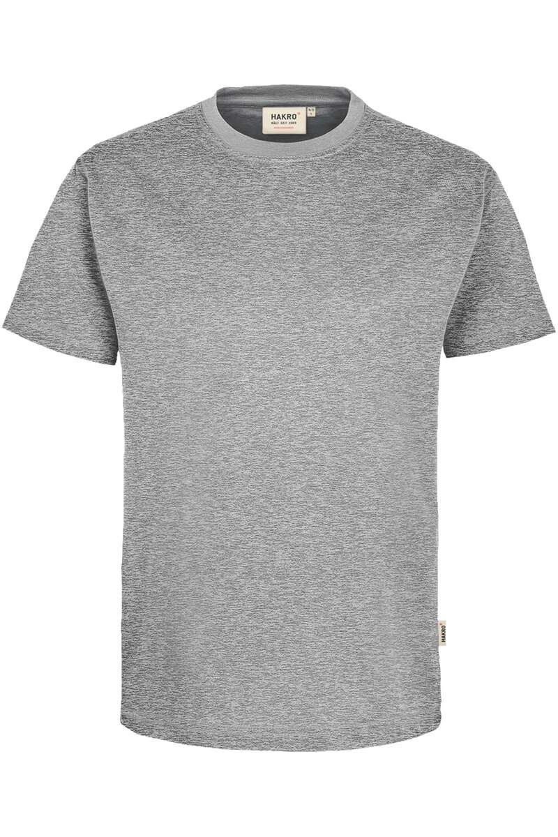 HAKRO 281 Comfort Fit T-Shirt ronde hals grijs, Effen