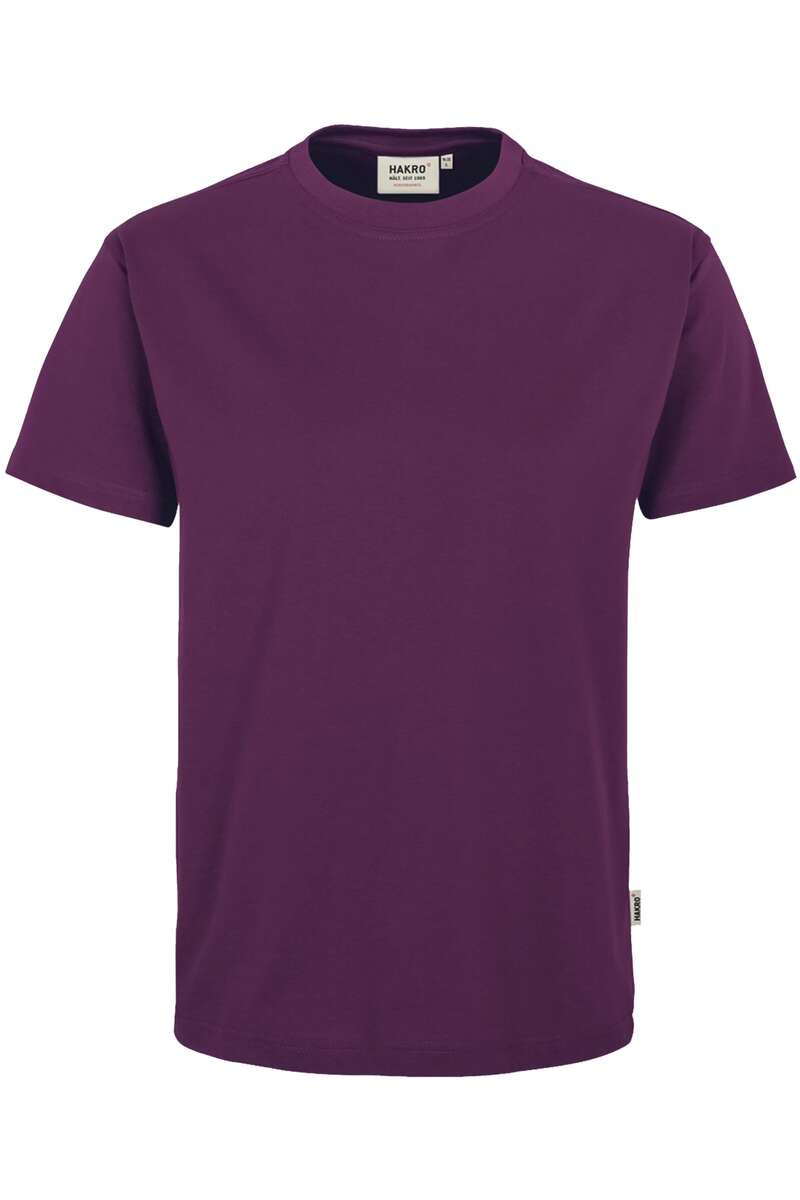 HAKRO 281 Comfort Fit T-Shirt ronde hals aubergine, Effen