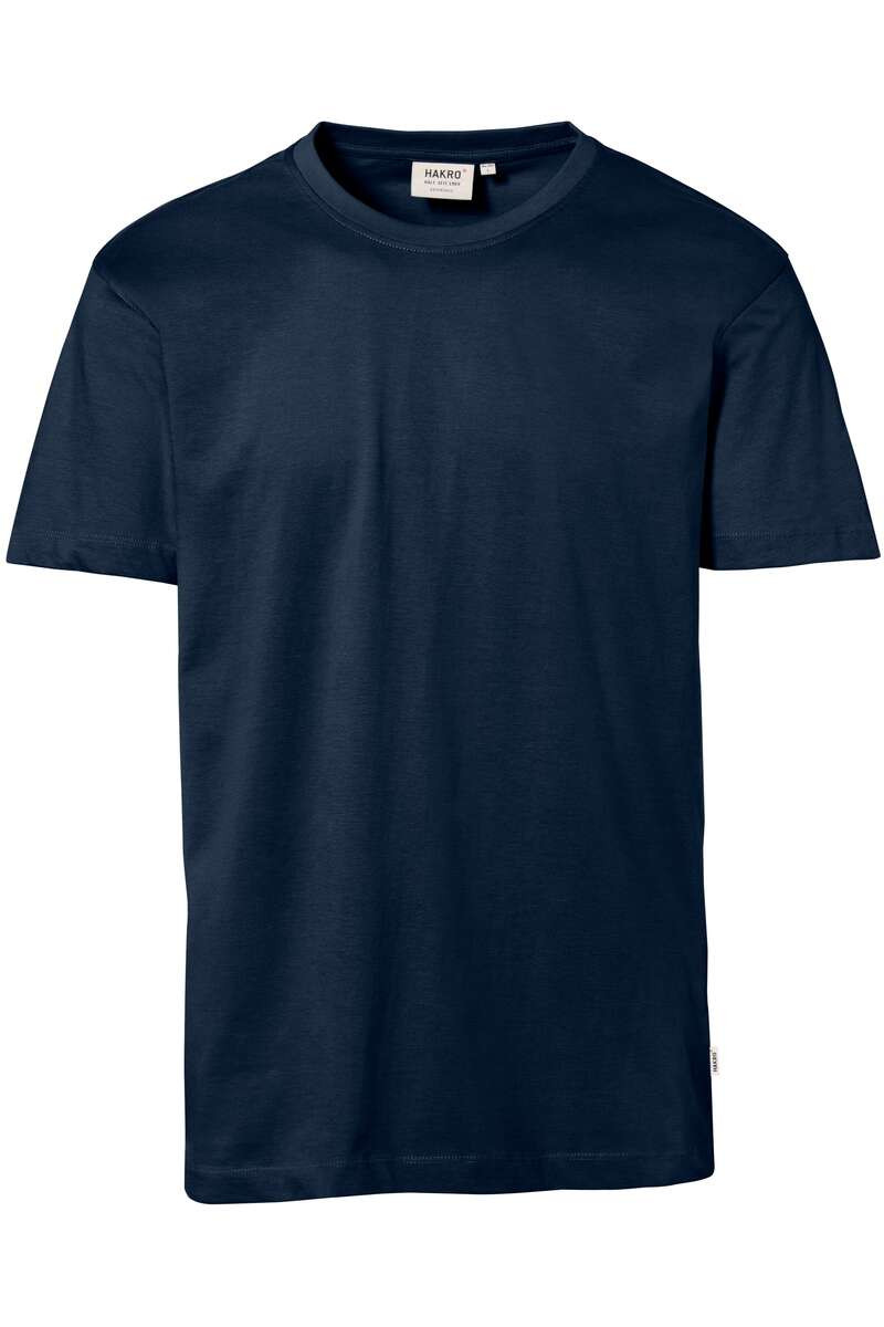 HAKRO 292 Comfort Fit T-Shirt ronde hals marine, Effen