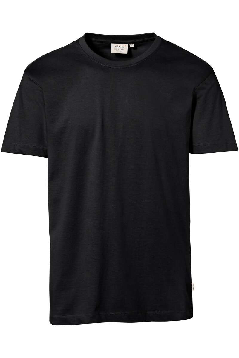 HAKRO 292 Comfort Fit T-Shirt ronde hals zwart, Effen