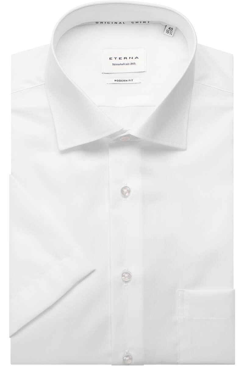 ETERNA Modern Fit Overhemd Korte mouw wit