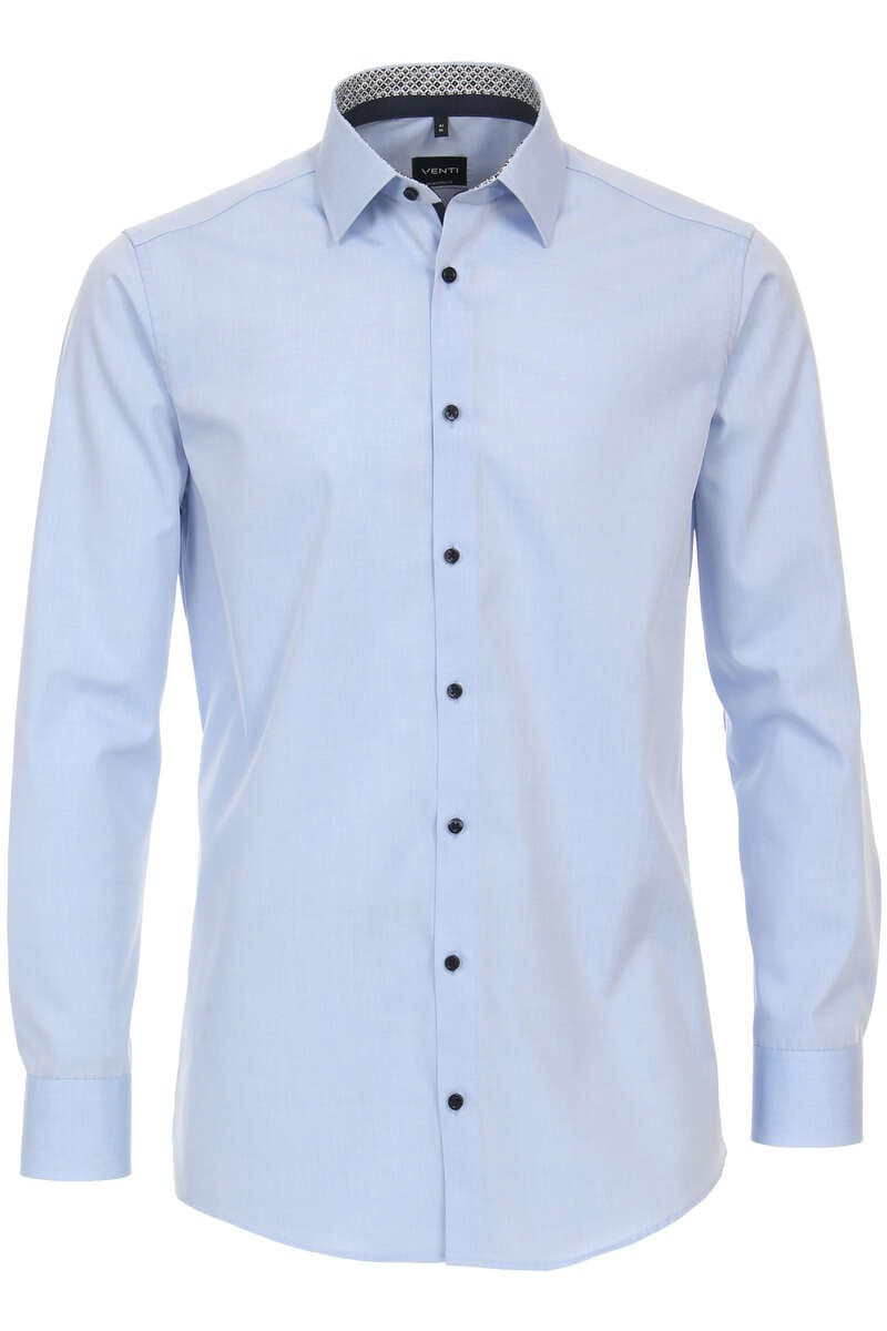 Venti Modern Fit Overhemd lichtblauw, Effen
