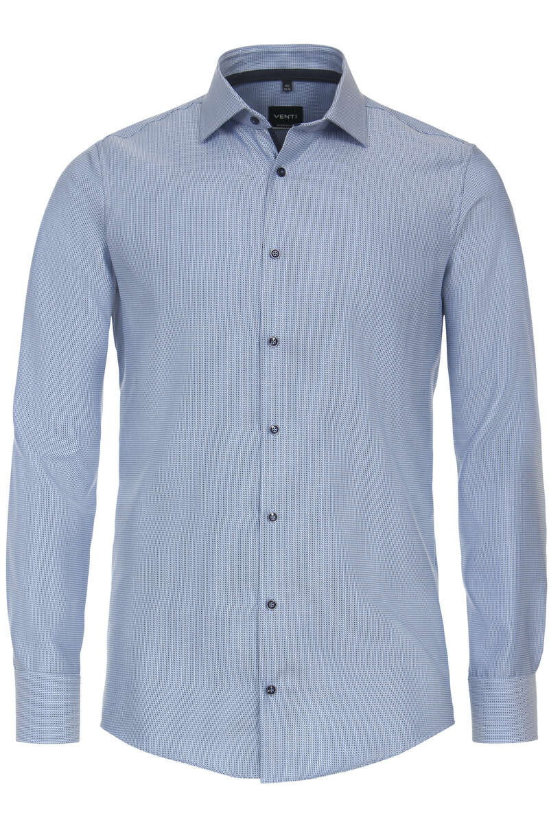 Venti Modern Fit Overhemd ML7 (72CM+) blauw