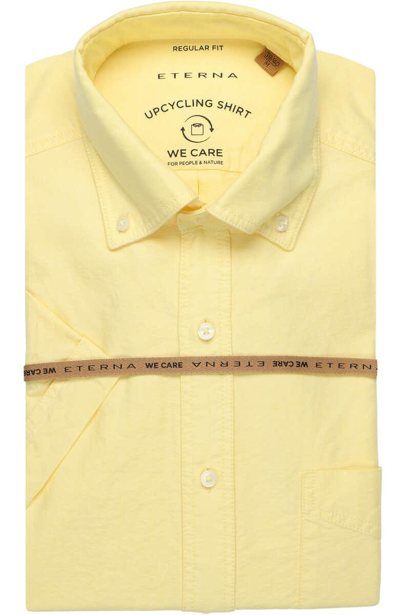 ETERNA Casual Regular Fit Overhemd Korte mouw geel
