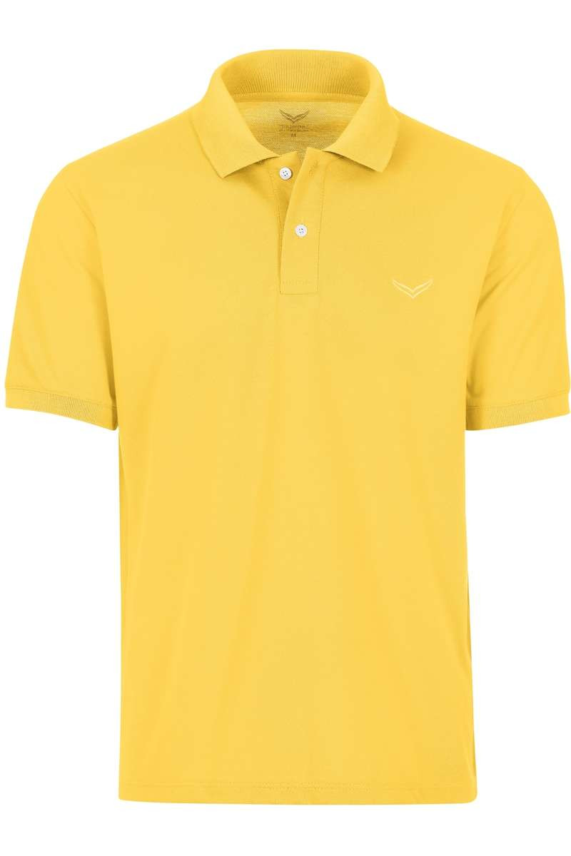 TRIGEMA Comfort Fit Polo shirt Korte mouw geel