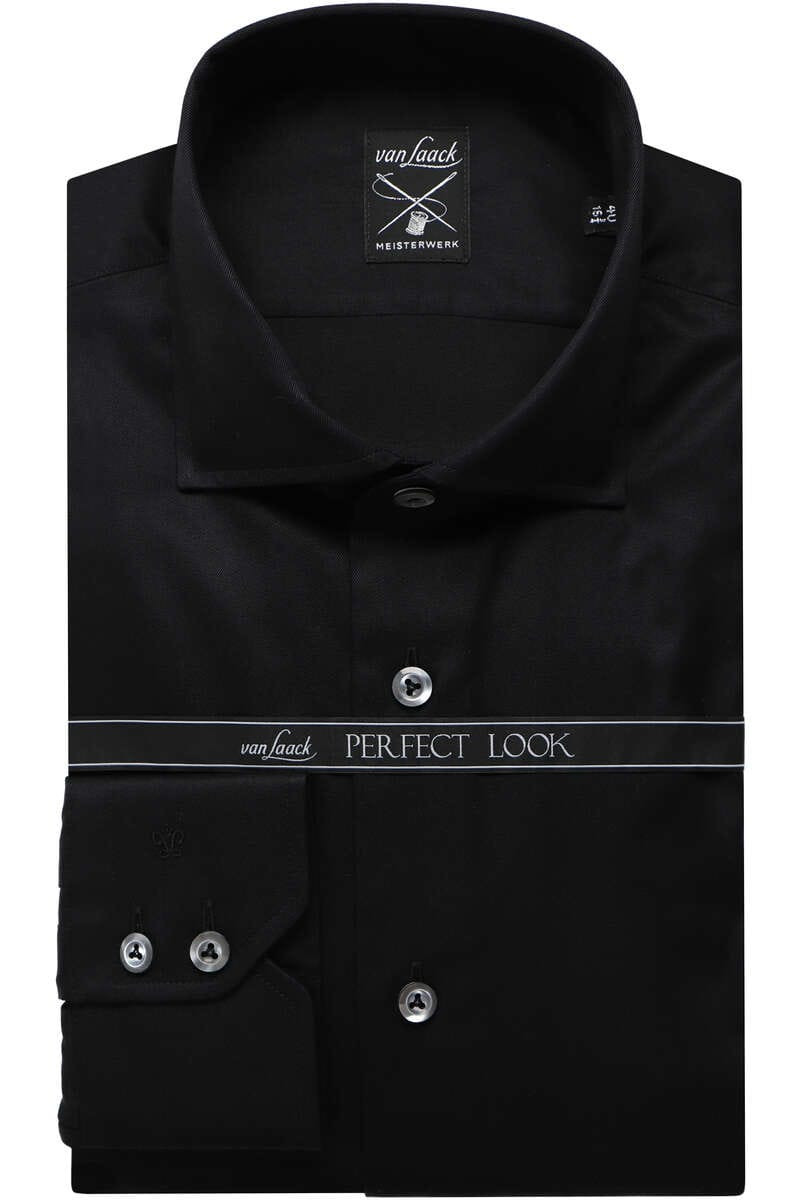 van Laack Meisterwerk Slim Fit Overhemd ML6 (vanaf 68 CM) zwart