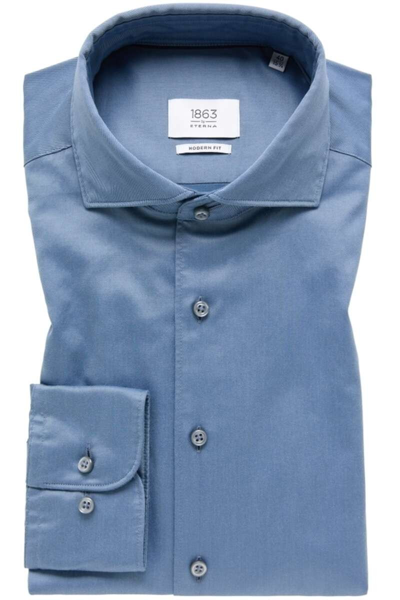 ETERNA 1863 Soft Tailoring Modern Fit Overhemd hemelsblauw, Effen