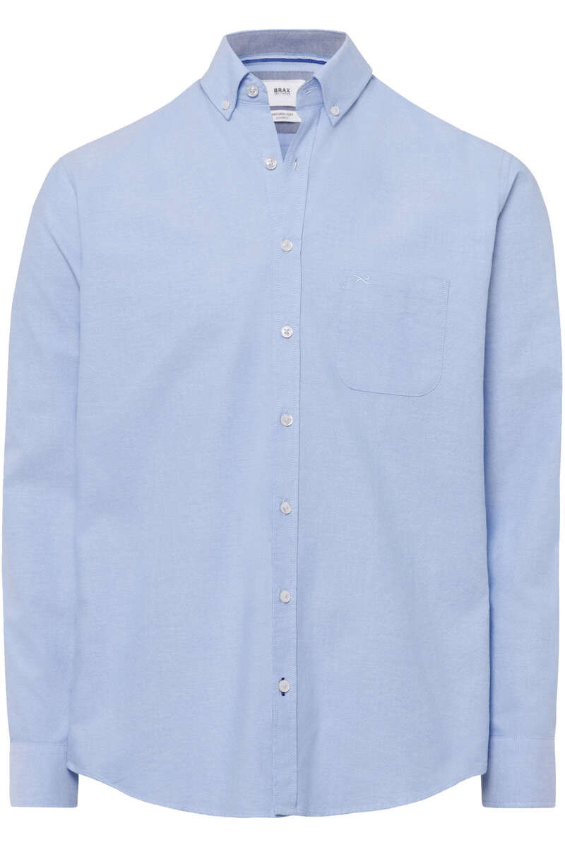 Brax Modern Fit Overhemd blauw, Gestructureerd