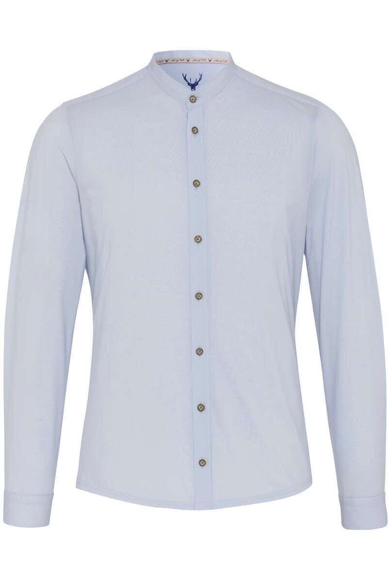 Pure Functional Slim Fit Traditioneel overhemd lichtblauw, Effen