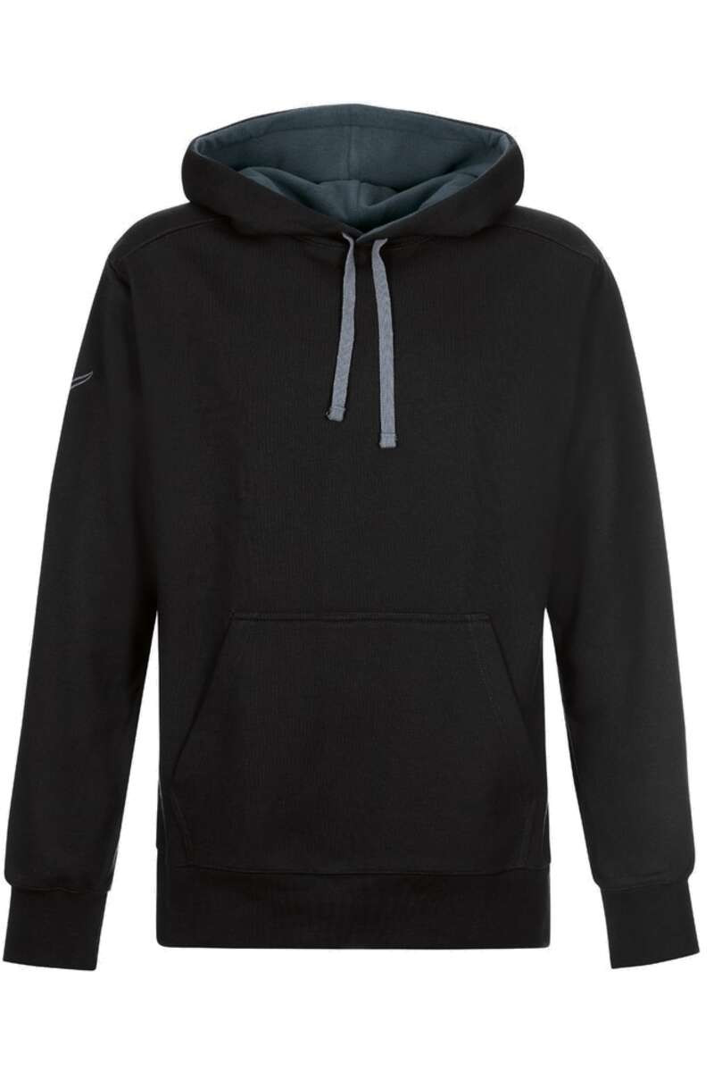 TRIGEMA Comfort Fit Hooded Sweatshirt zwart, Effen