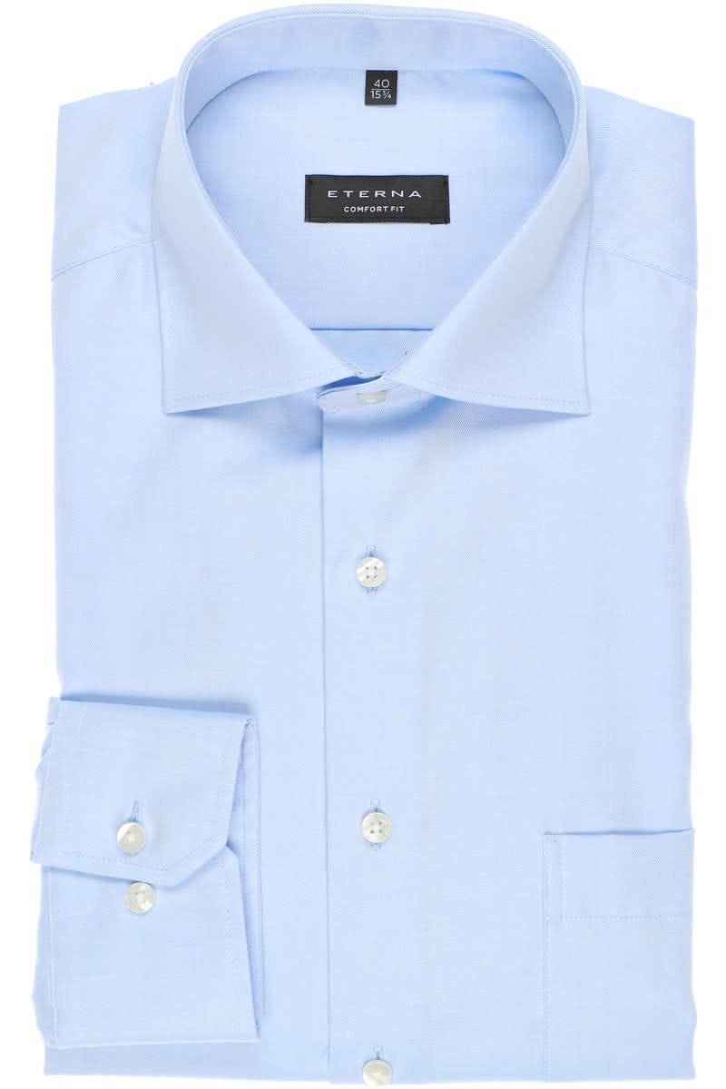 ETERNA Cover Shirt Comfort Fit Overhemd lichtblauw, Effen