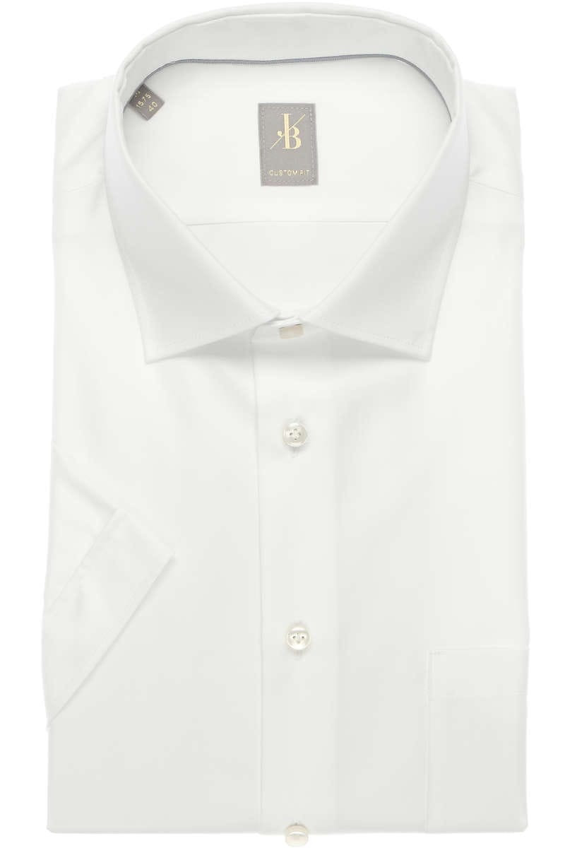 Jacques Britt Custom Fit Overhemd Korte mouw wit