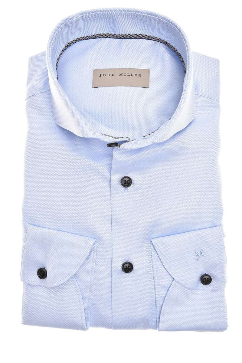 John Miller Slim Fit Overhemd ML6 (vanaf 68 CM) lichtblauw