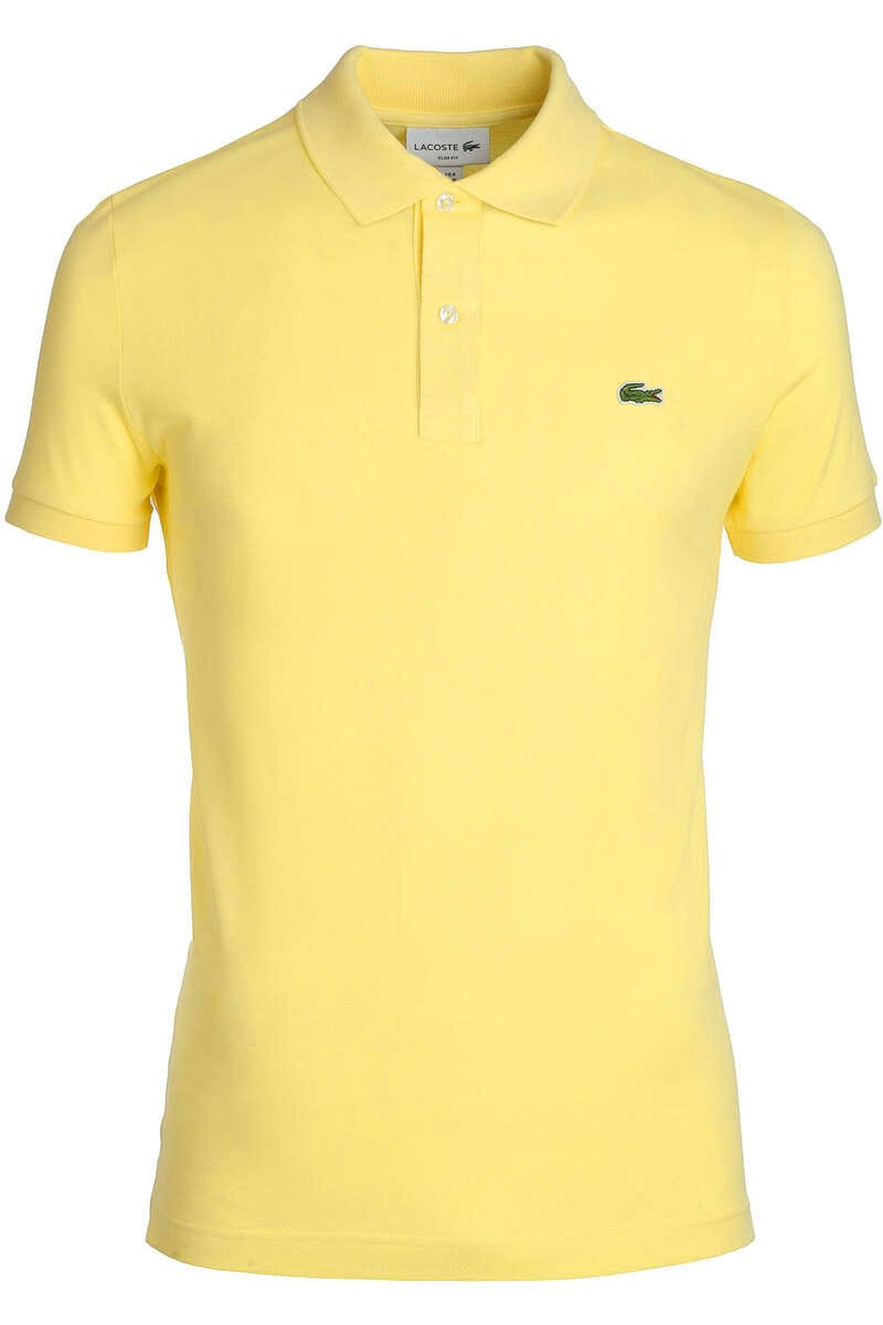 Lacoste Slim Fit Polo shirt Korte mouw geel