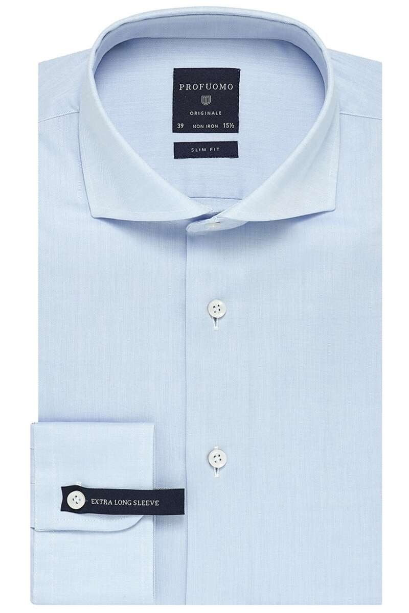 Profuomo Originale Slim Fit Overhemd ML7 (72CM+) lichtblauw