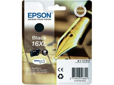 Epson Singlepack Black 16XL DURABrite Ultra Ink