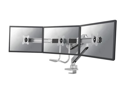 Neomounts flatscreen bureausteun - 3 monitoren - zilver