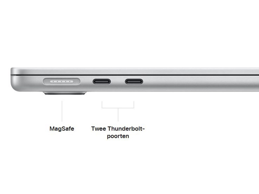 Apple MacBook Air (2022) 13.6" - M2 - 8 GB - 256 GB - Zilver