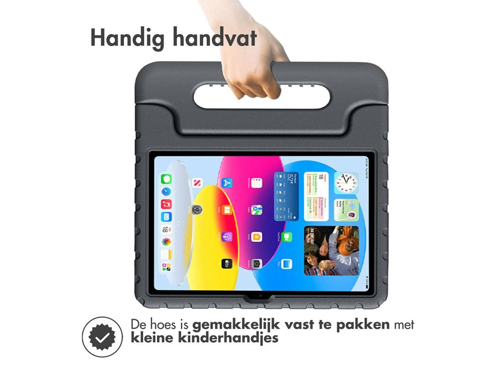 Accezz Kidsproof Backcover - iPad 10.9 (2022) - Zwart