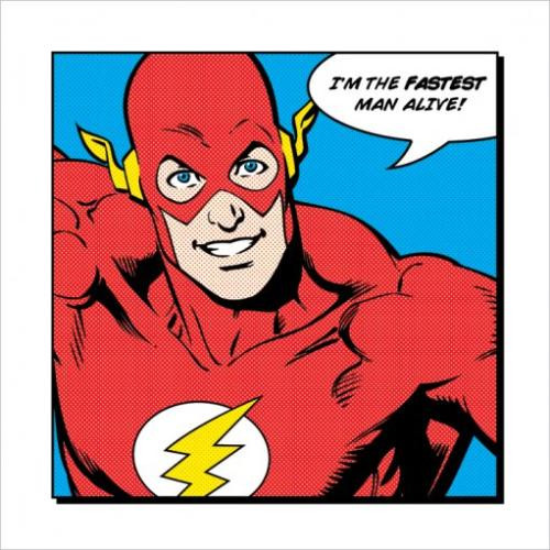 Flash Fastest Man Alive Print 40x40cm