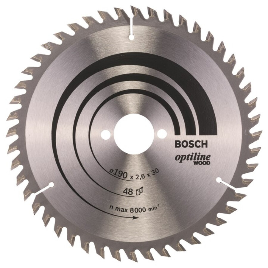 Bosch cirkelzaagblad opt 190x30x2.6 48t wz