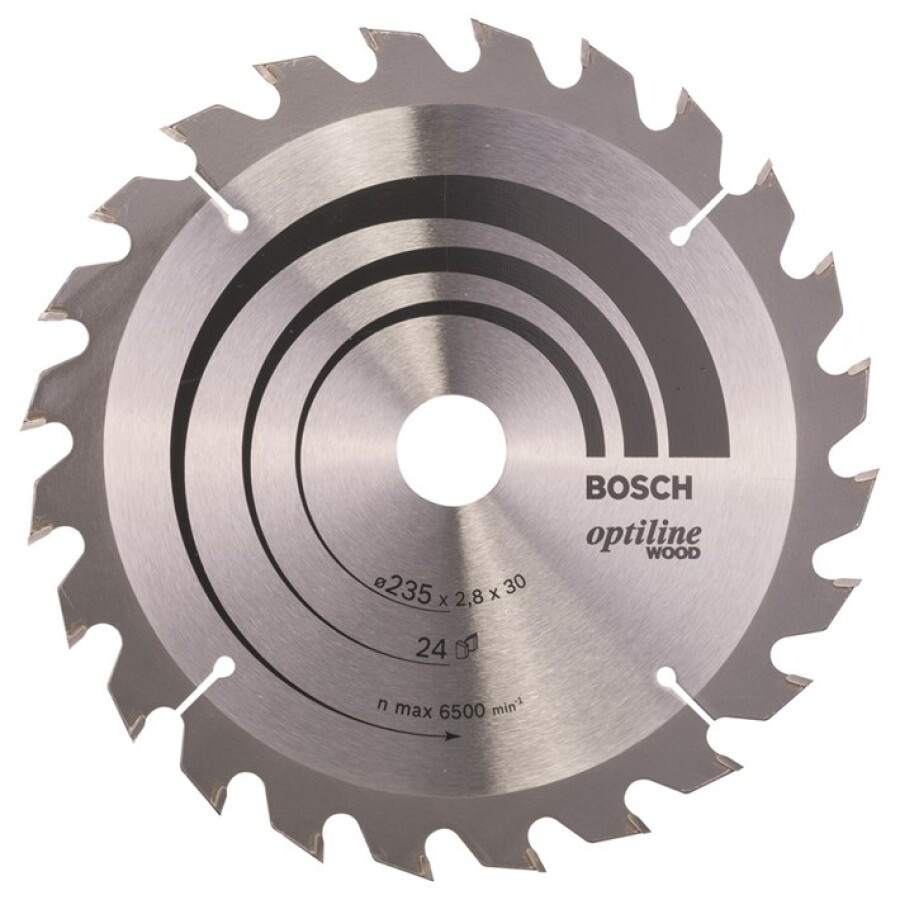 Bosch cirkelzaagblad opt 235x30/25x2.8 24t wz