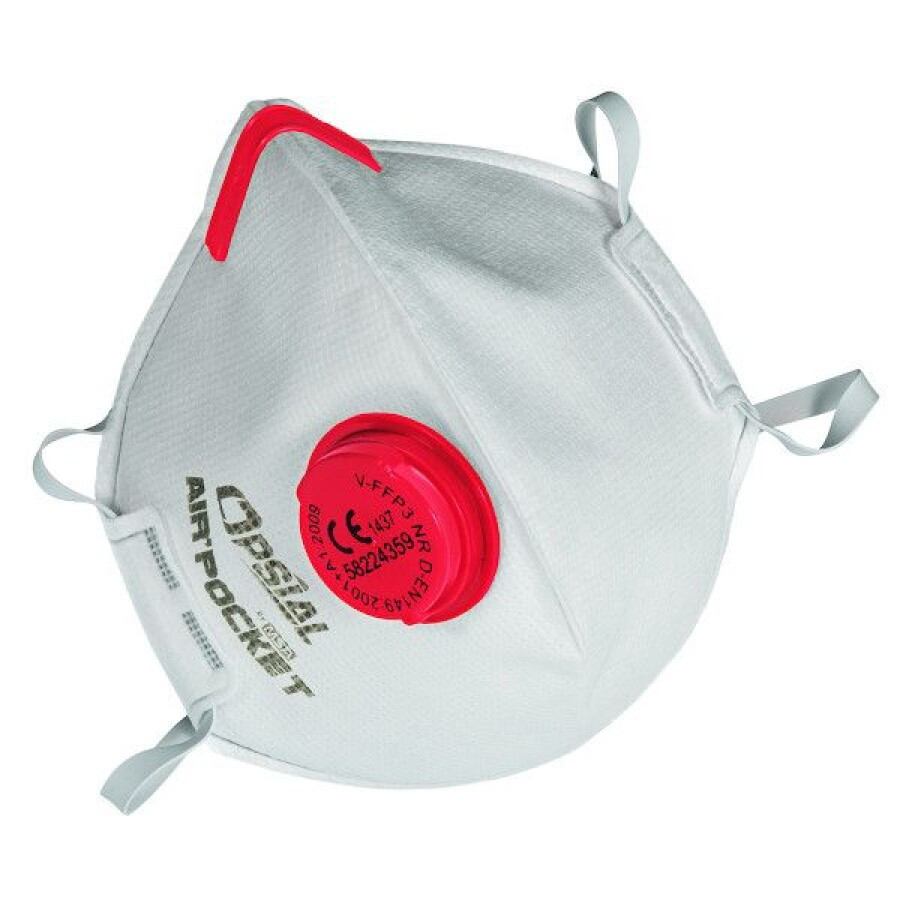 Opsial stofmasker Air Pocket - FFP3D - met ventiel - opvouwbaar