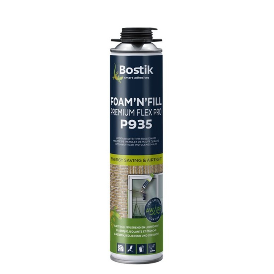 Bostik purschuim - P935 - FOAM&apos;N&apos;FILL Premium Flex Pro - wit - 750 ml