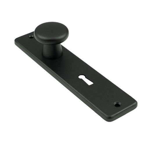 AMI knopkortschild - rechthoekig - 180/41 RH - 160/40 - sleutelgat 56 mm - zwart