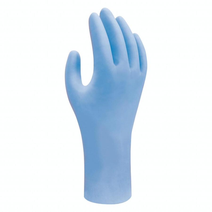 Showa nitrile wegwerphandschoenen (100x) - 7500PF - BLUE - maat S