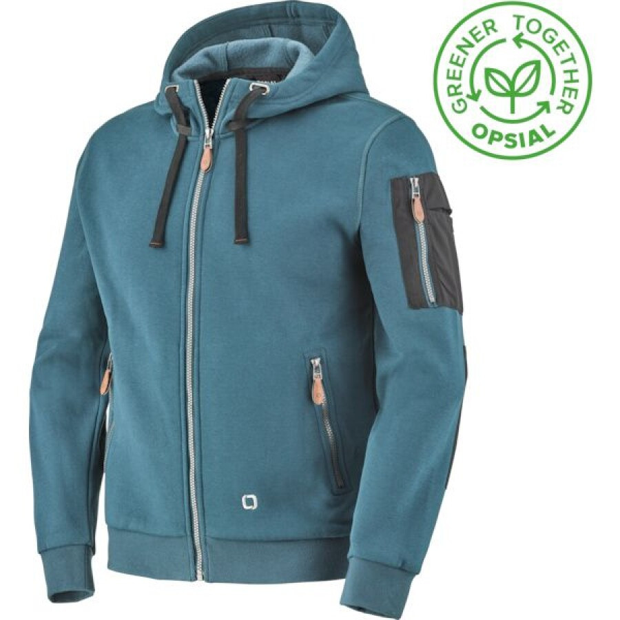 Opsial zipsweater/hoodie ELLIOT OGT blauw maat XL