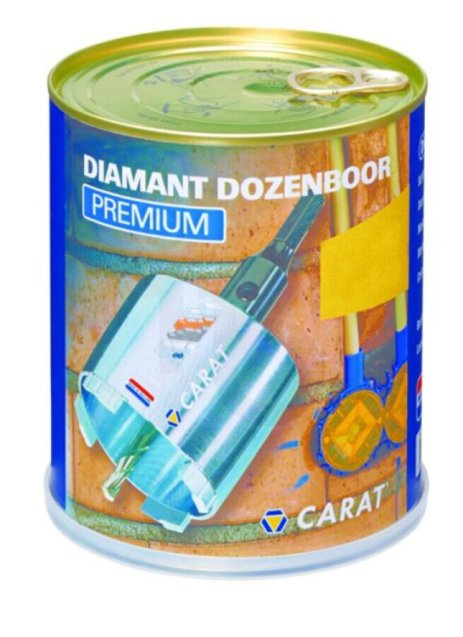 Carat dozenboor - Premium - Ø82 + montagespil M16 + SDS - in blik