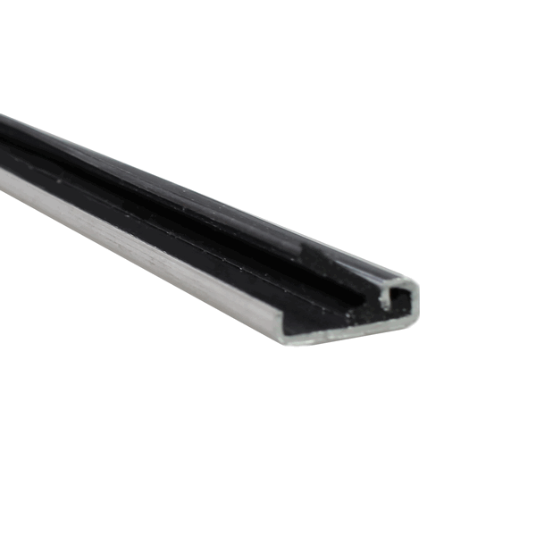 LUVEMA Tochtstrip Aluminium Profiel/Rubber G.4.725.AR U-Vorm 2200x16x5mm (Geboord)