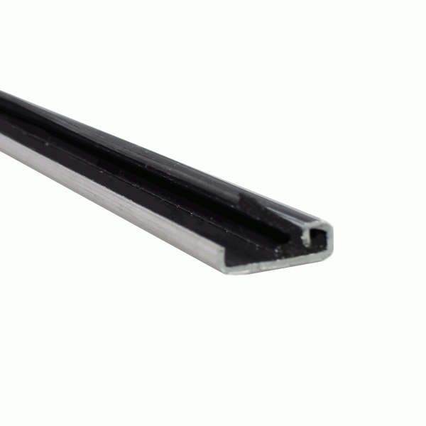 LUVEMA Tochtstrip Aluminium Profiel/Rubber G.4.725.AR U-Vorm 2200x16x5mm (Geboord) Koker a 25 stuks