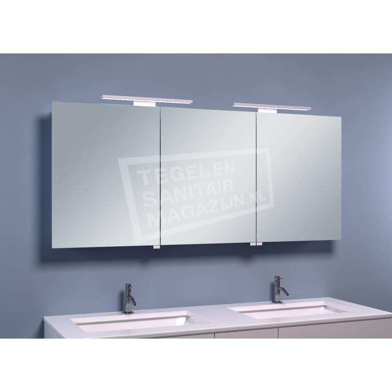 Schulz Large Luxe Spiegelkast met LED Verlichting (140x60x14 cm)