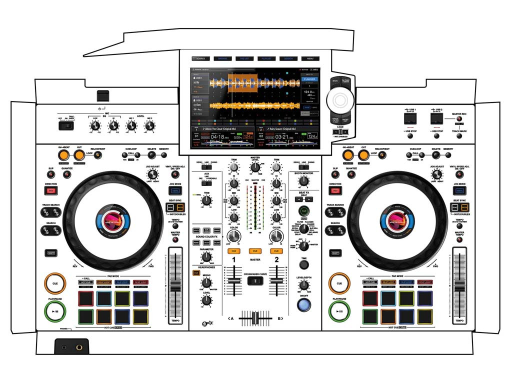 DJ-Skins Pioneer DJ XDJ-RX3 White