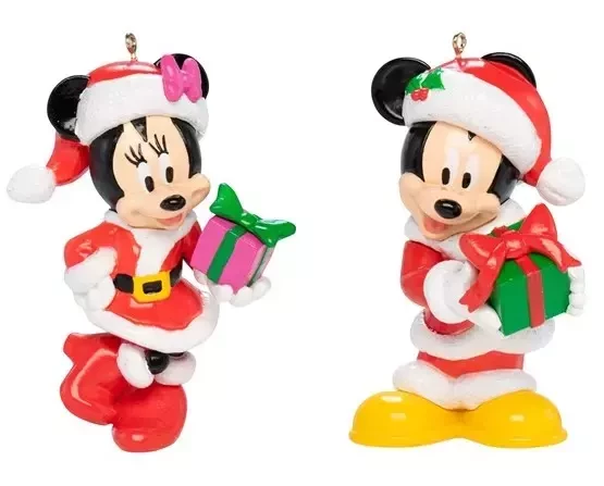 Disney kerstbal Mickey & Minnie Mouse 2 assortiment