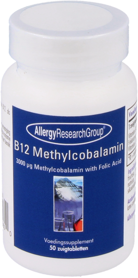 B12 Methylcobalamin with Folic Acid (50 Lozenges) - Allergy Research
