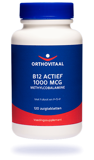 B12 Actief 1.000 mcg (120 zuigtabletten) - Orthovitaal
