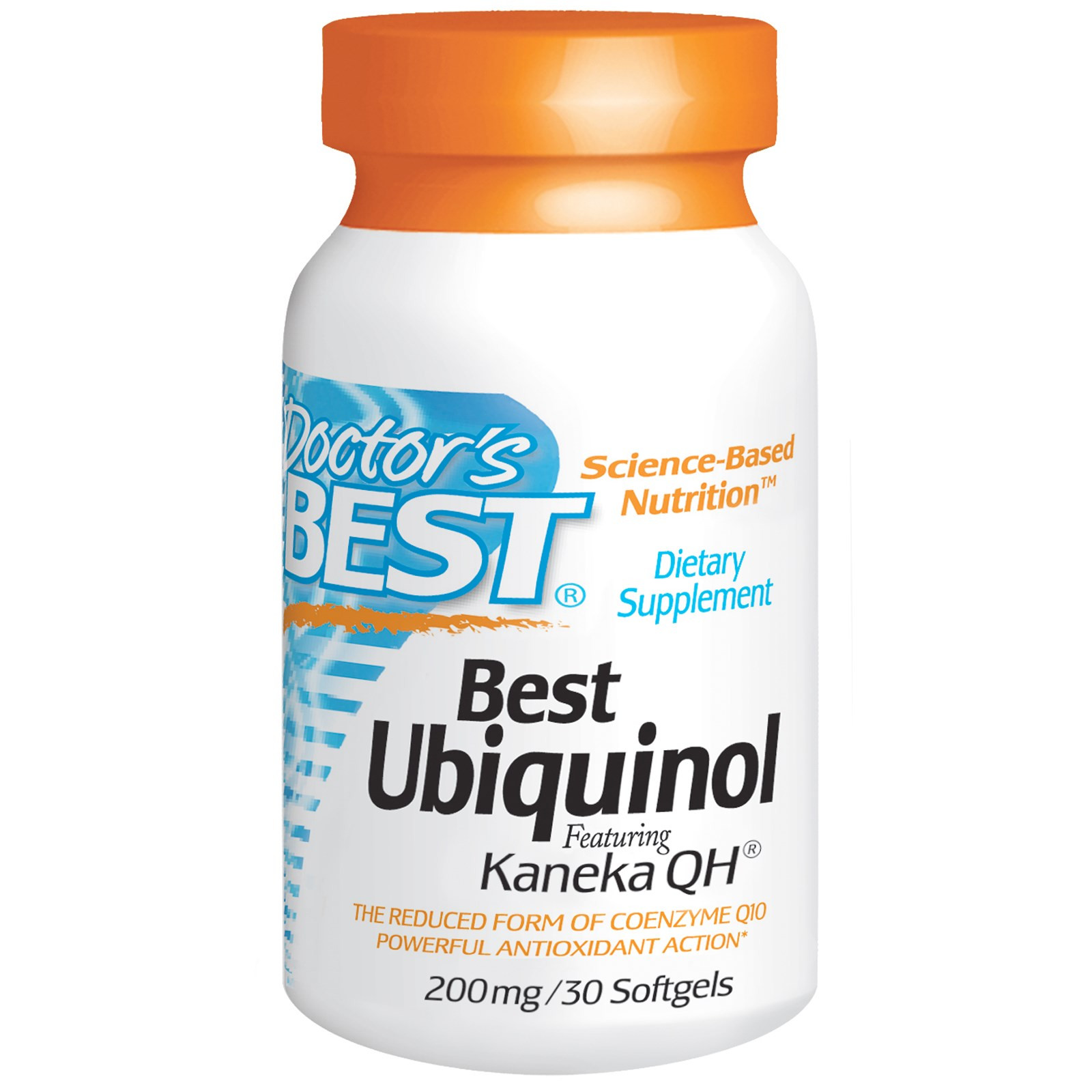 Doctor&apos;s Best, Best Ubiquinol, Featuring Kaneka&apos;s QH, 200 mg, 30 Softgels