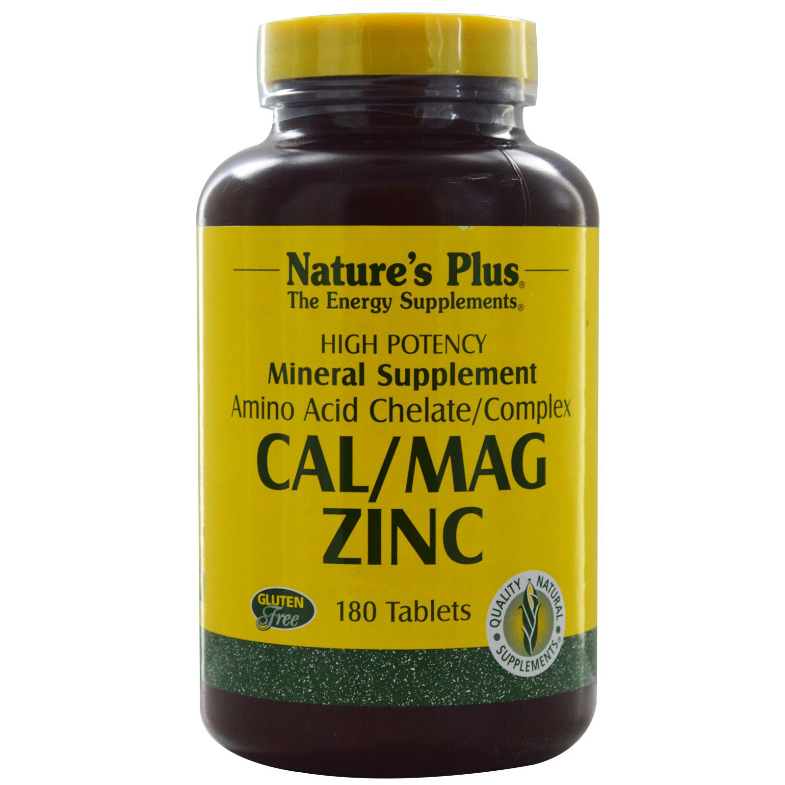 Cal/Mag Zinc (180 Tablets) - Nature&apos;s Plus