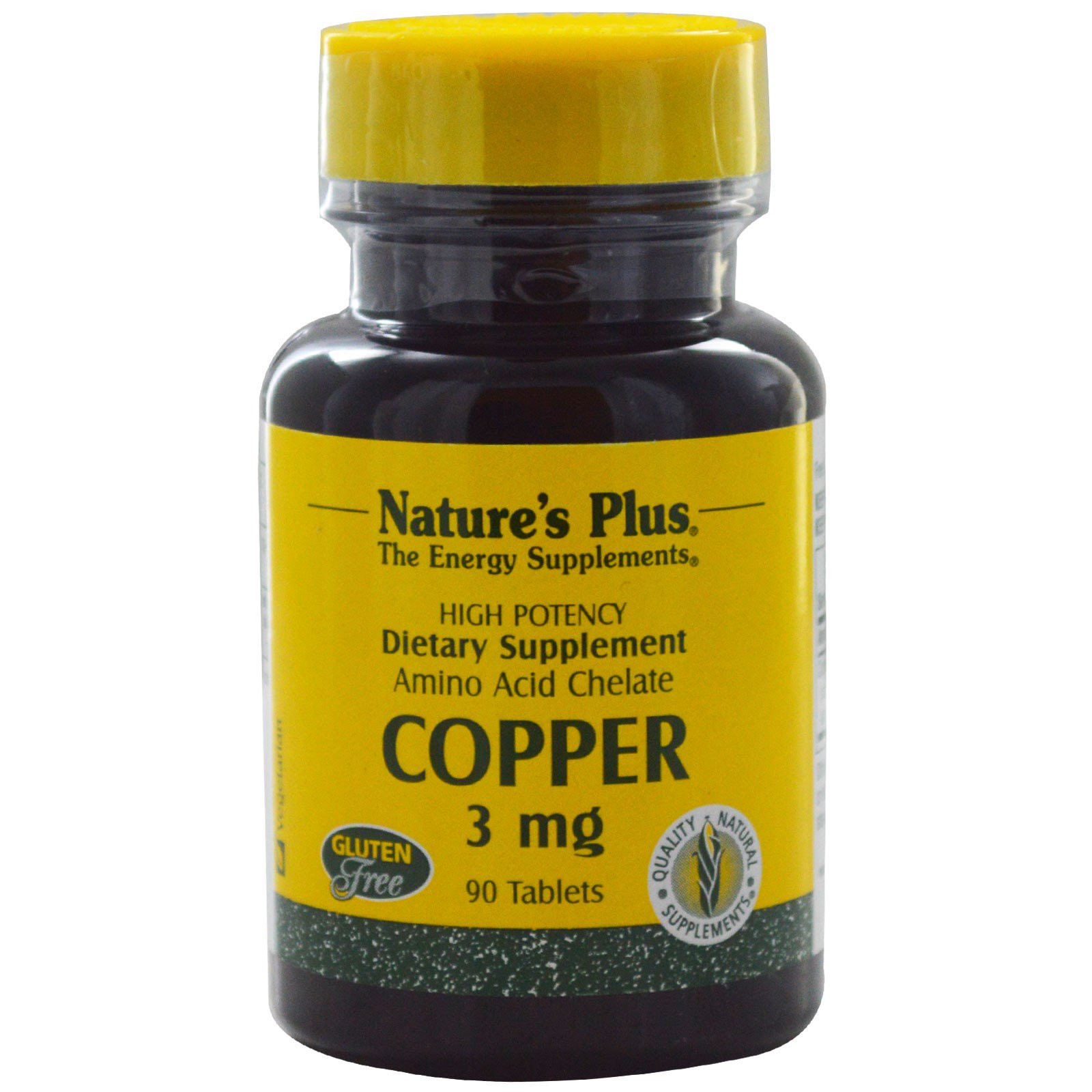 Copper, 3 mg (90 Tablets) - Nature&apos;s Plus