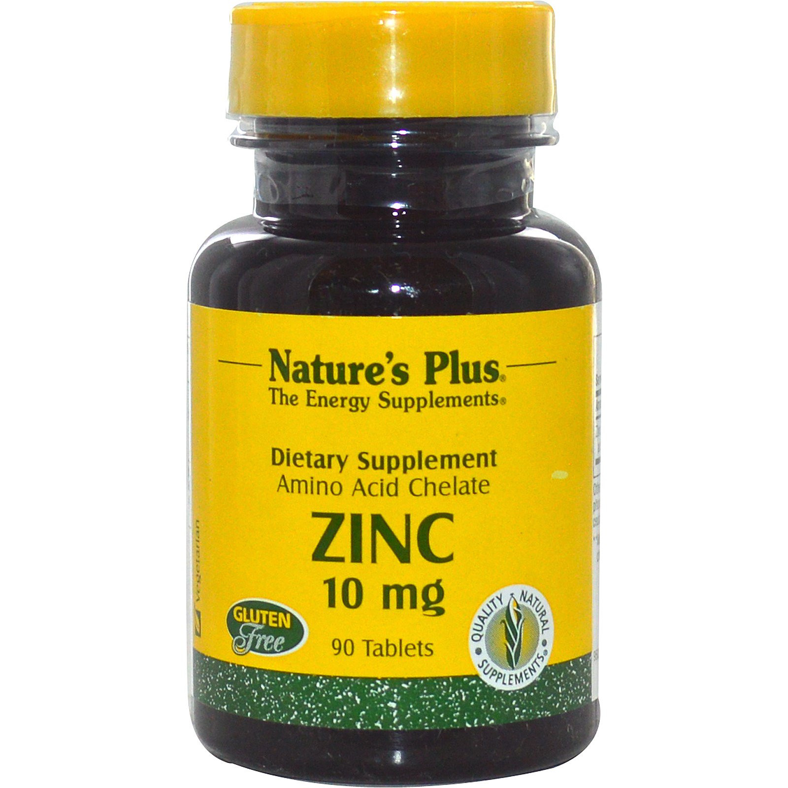 Zinc, 10 mg (90 Tablets) - Nature&apos;s Plus