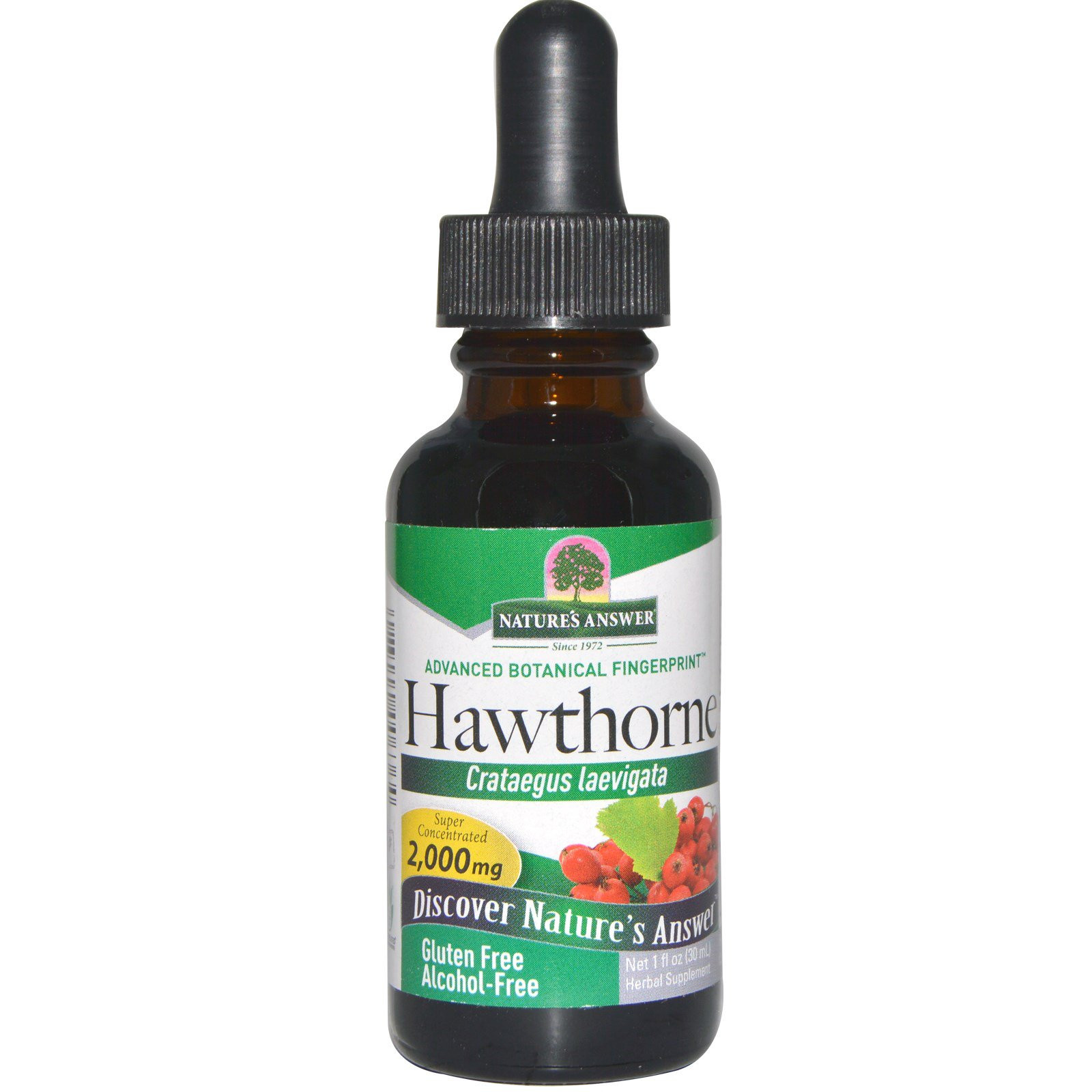 Hawthorne, Alcohol-Free, 2000 mg (30 ml) - Nature&apos;s Answer