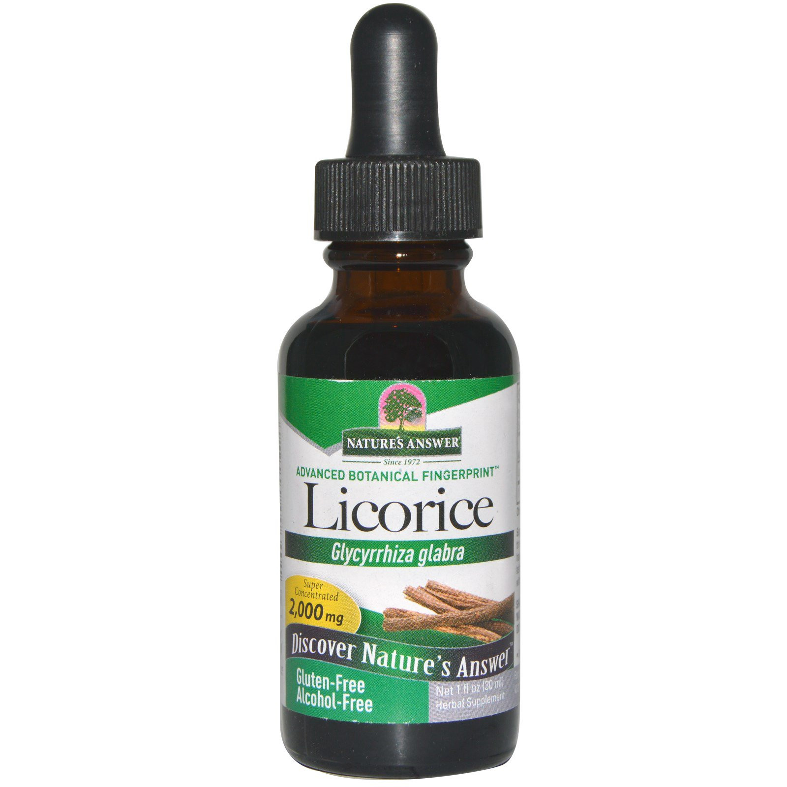 Licorice, Alcohol Free, 2000 mg (30 ml) - Nature&apos;s Answer