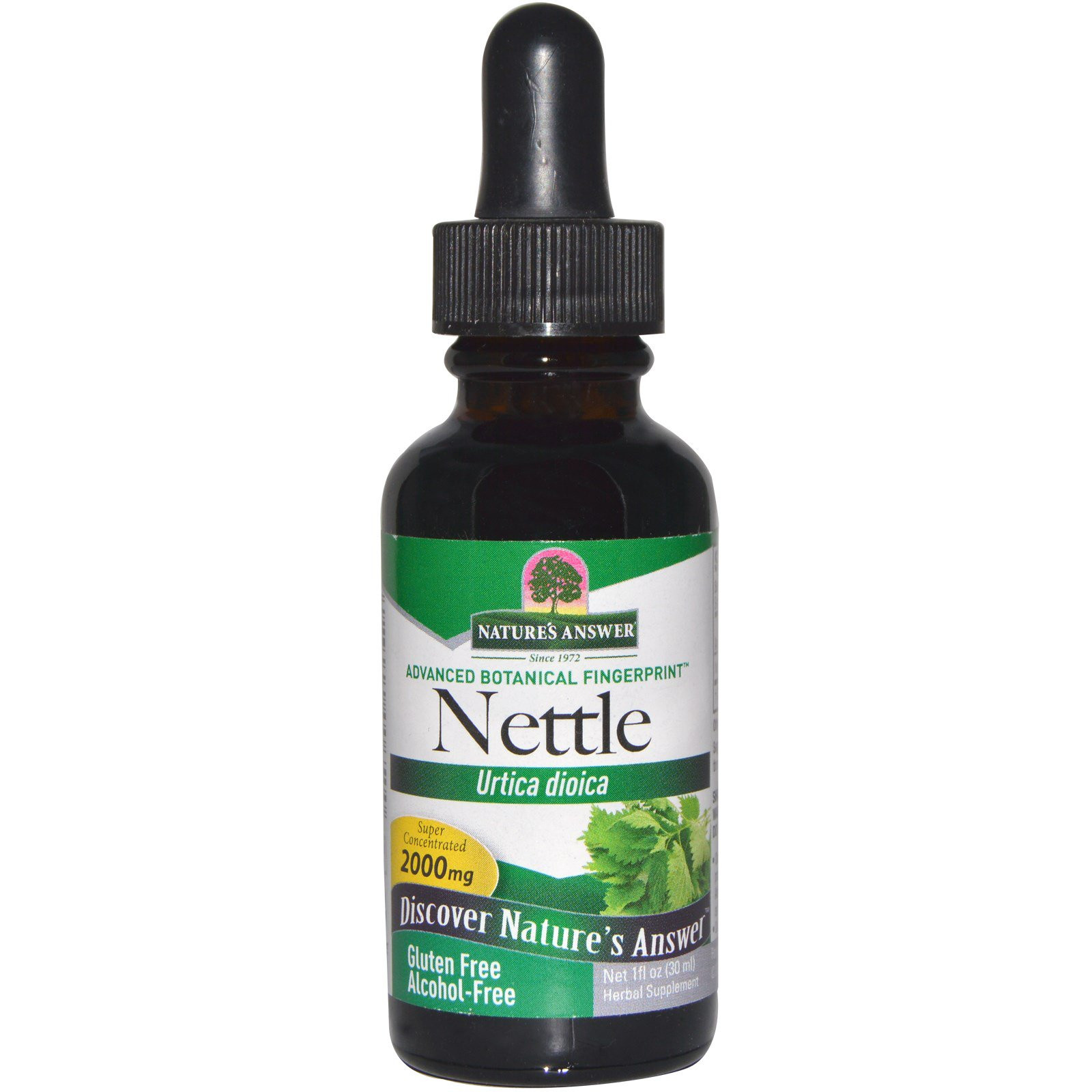 Nettle Leaf, Alcohol-Free, 2000 mg (30 ml) - Nature&apos;s Answer