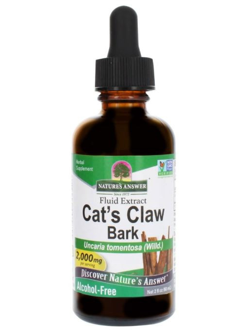 Cat&apos;s Claw Inner Bark, Alcohol-Free, 2000 mg (60 ml) - Nature&apos;s Answer
